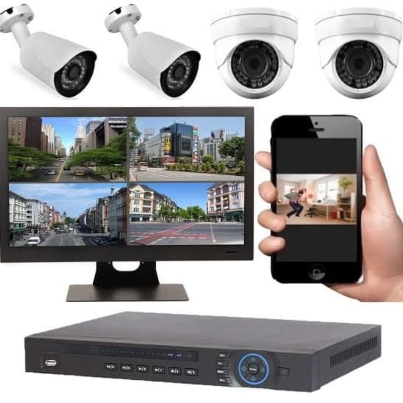 4 home Security cameras